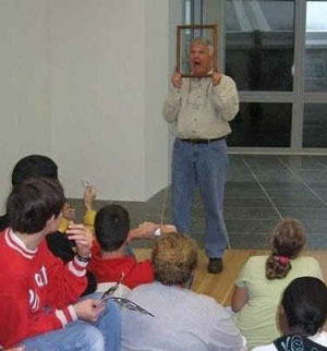 Jim Flanagan demonstrating that art happans to the best storytellers